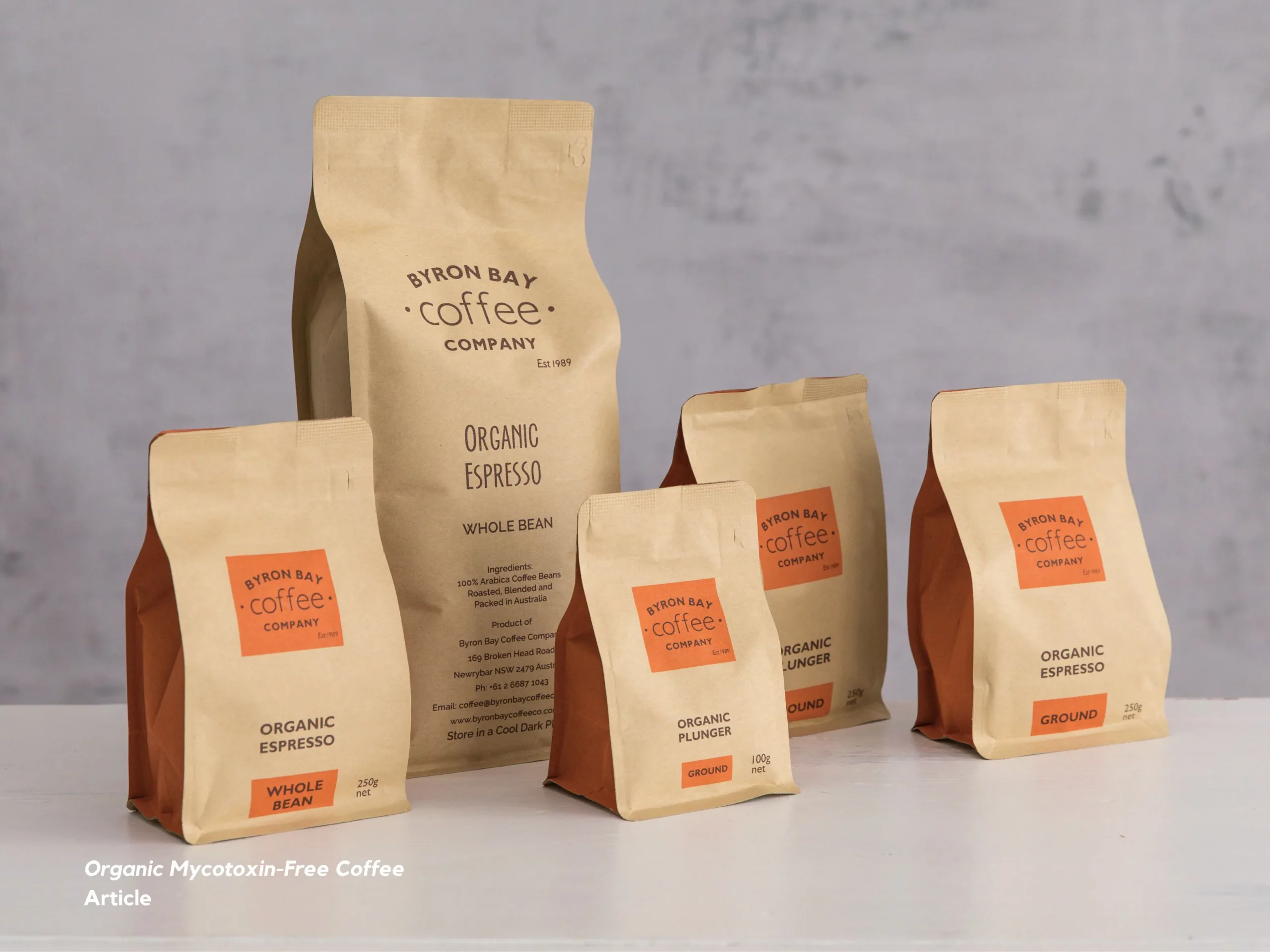 Bags Organic Mycotoxin Free Coffee