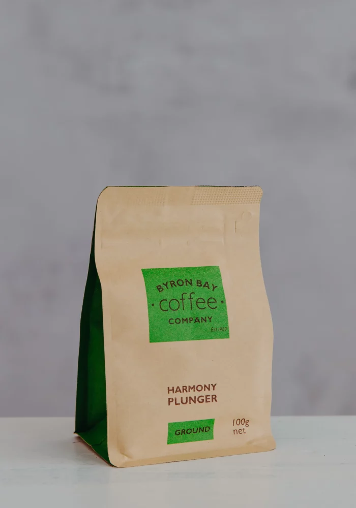 100g Harmony Plunger Coffee Roasted in Byron Bay