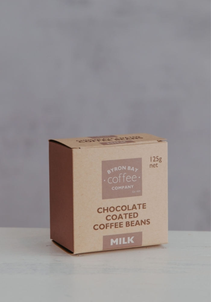 Box of Milk Chocolate Coated Coffee Beans