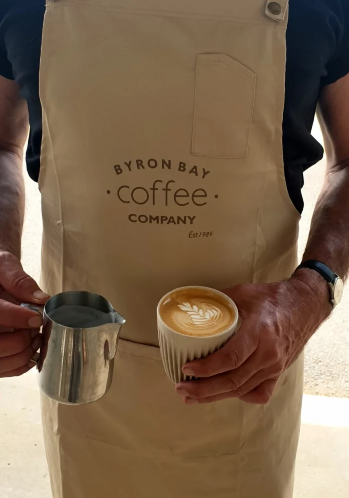 Byron Bay Coffee Company Cafe Style Apron Beige