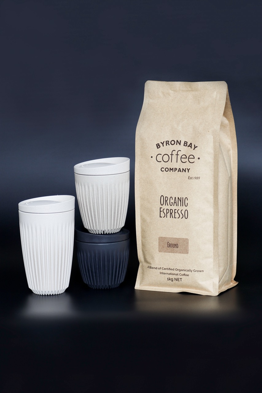 Huskee Cup And 1 Kilo Organic Coffee Pack