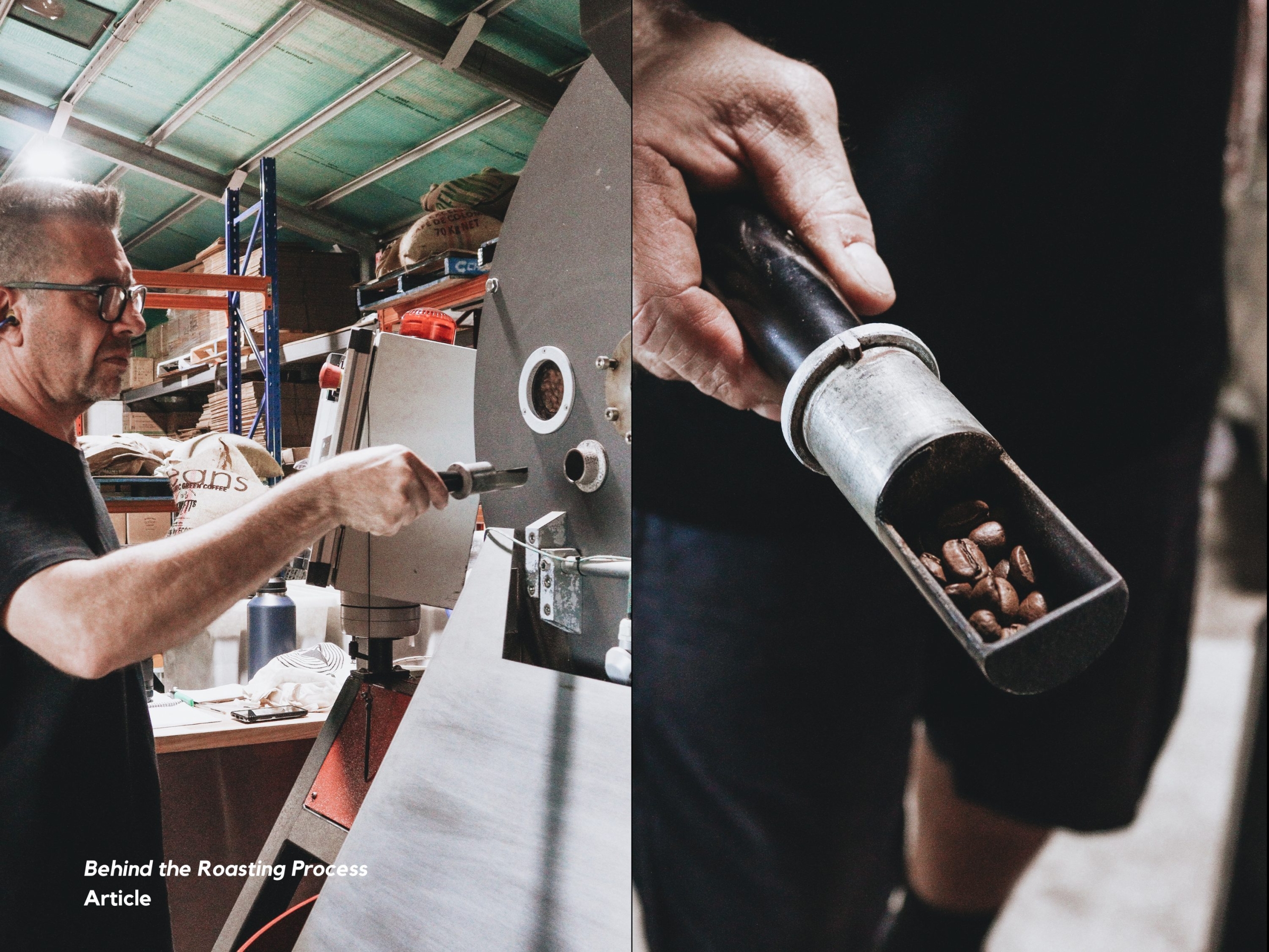 Coffee Roaster Monitoring Coffee Beans