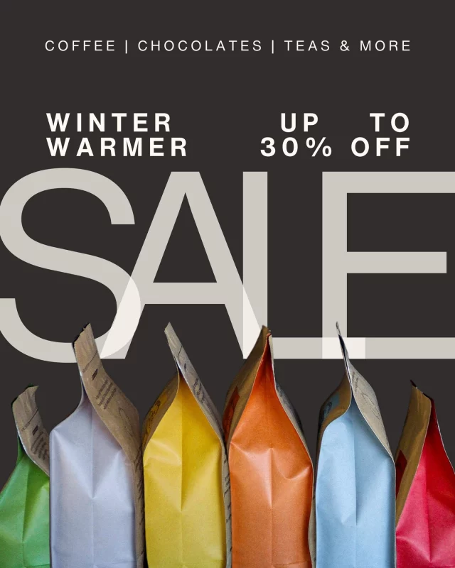WINTER WARMER SALE HAS STARTED ☕️🔥⁠
⁠
For a limited time only, enjoy up to 30% off everything you love - from our organic, locally roasted blends to rich drinking chocolates, Byron Bay tea Co herbal teas, apparel & more!⁠
⁠
Discounts are automatically applied at checkout.⁠
⁠
> Offer not applicable on coffee subscriptions or in conjunction with discount codes <⁠
⁠
#coffeesale #organiccoffee #mycotoxinfreecoffee #organicdecaf #byronbaycoffee #byronbaycoffeeroaster #coffeeroaster